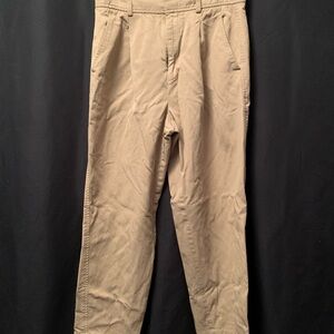 Everlane Tan Trousers Classic Straight-Leg